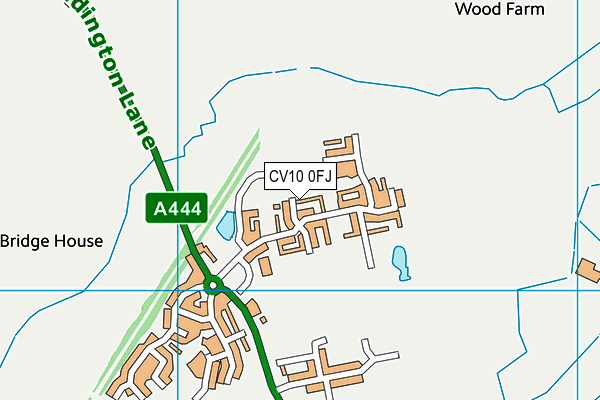 CV10 0FJ map - OS VectorMap District (Ordnance Survey)