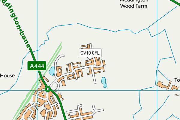 CV10 0FL map - OS VectorMap District (Ordnance Survey)