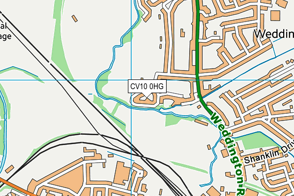 CV10 0HG map - OS VectorMap District (Ordnance Survey)