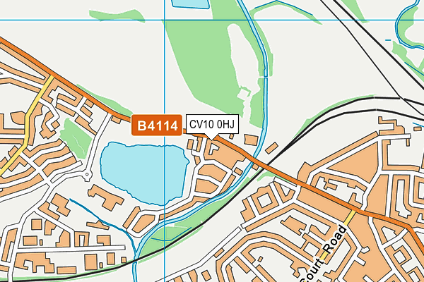 CV10 0HJ map - OS VectorMap District (Ordnance Survey)