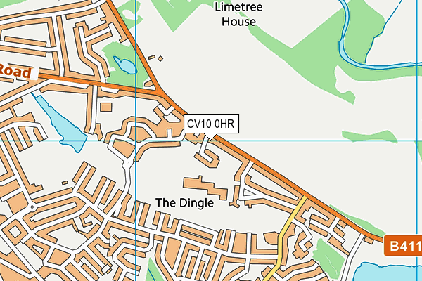 CV10 0HR map - OS VectorMap District (Ordnance Survey)