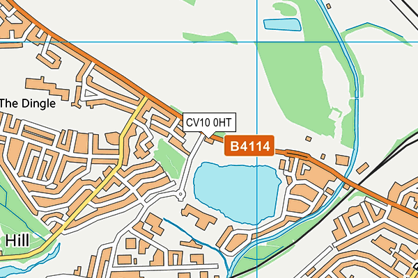 CV10 0HT map - OS VectorMap District (Ordnance Survey)