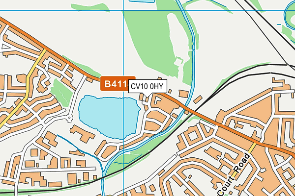 CV10 0HY map - OS VectorMap District (Ordnance Survey)