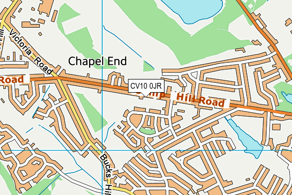 CV10 0JR map - OS VectorMap District (Ordnance Survey)