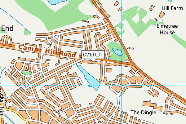 CV10 0JT map - OS VectorMap District (Ordnance Survey)