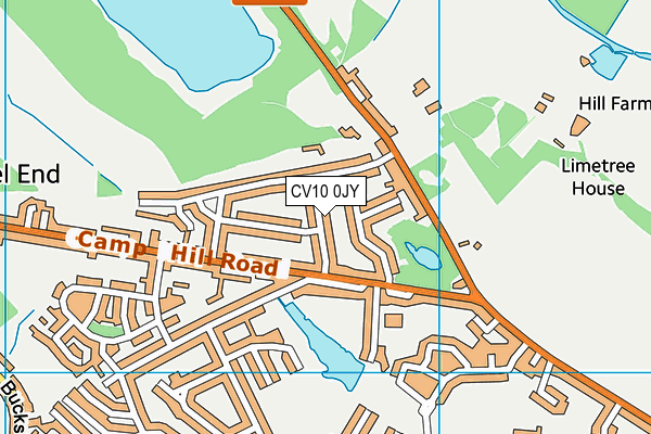 CV10 0JY map - OS VectorMap District (Ordnance Survey)