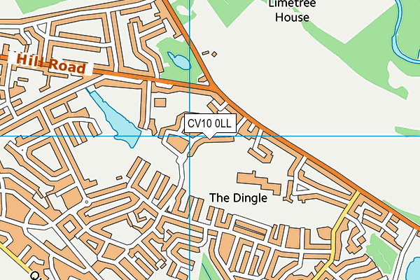 CV10 0LL map - OS VectorMap District (Ordnance Survey)