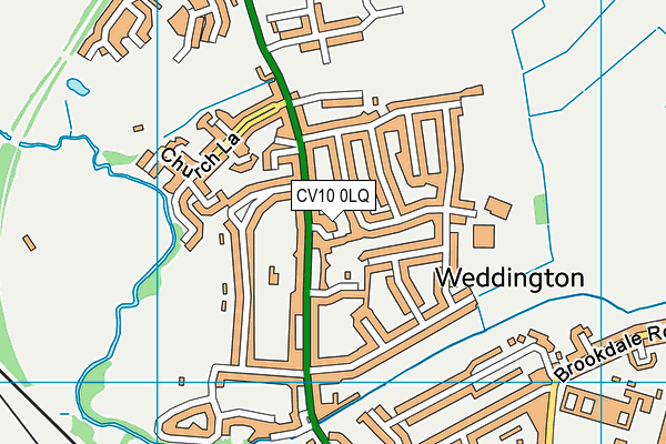 CV10 0LQ map - OS VectorMap District (Ordnance Survey)