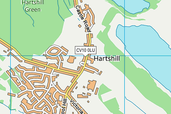 CV10 0LU map - OS VectorMap District (Ordnance Survey)