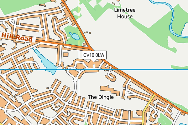 CV10 0LW map - OS VectorMap District (Ordnance Survey)