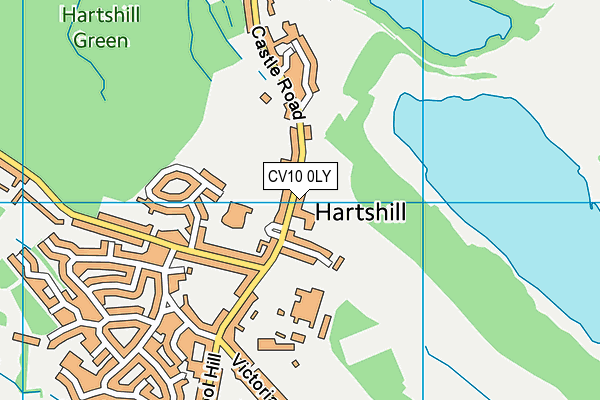 CV10 0LY map - OS VectorMap District (Ordnance Survey)