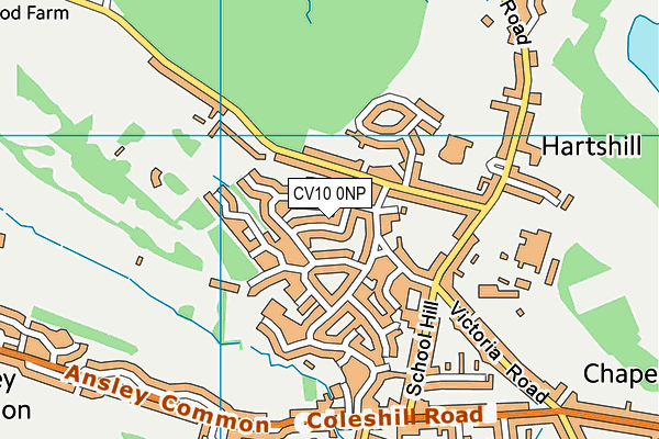 CV10 0NP map - OS VectorMap District (Ordnance Survey)