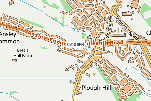 CV10 0PN map - OS VectorMap District (Ordnance Survey)