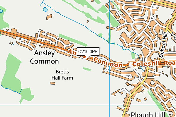 CV10 0PP map - OS VectorMap District (Ordnance Survey)