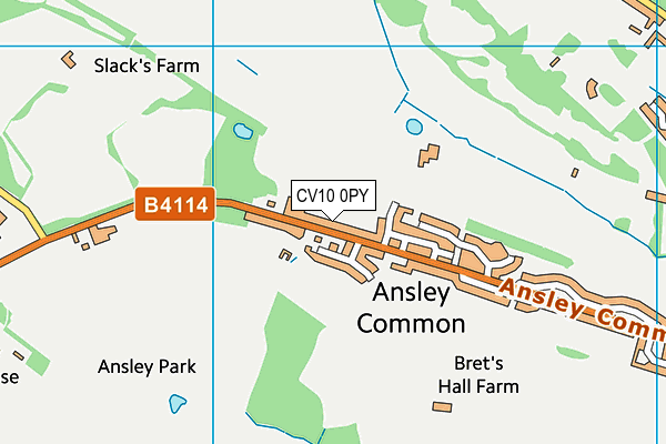 Nursery Hill Primary School map (CV10 0PY) - OS VectorMap District (Ordnance Survey)