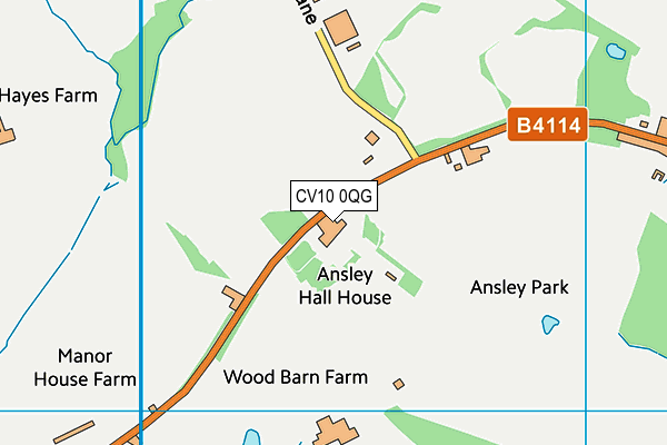 CV10 0QG map - OS VectorMap District (Ordnance Survey)