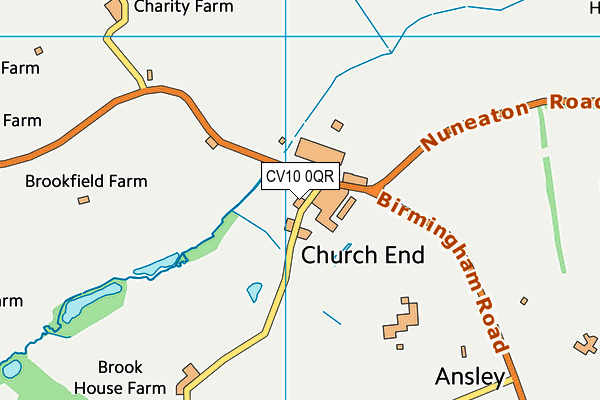 CV10 0QR map - OS VectorMap District (Ordnance Survey)