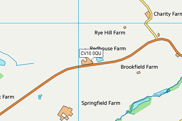 CV10 0QU map - OS VectorMap District (Ordnance Survey)