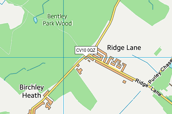 CV10 0QZ map - OS VectorMap District (Ordnance Survey)