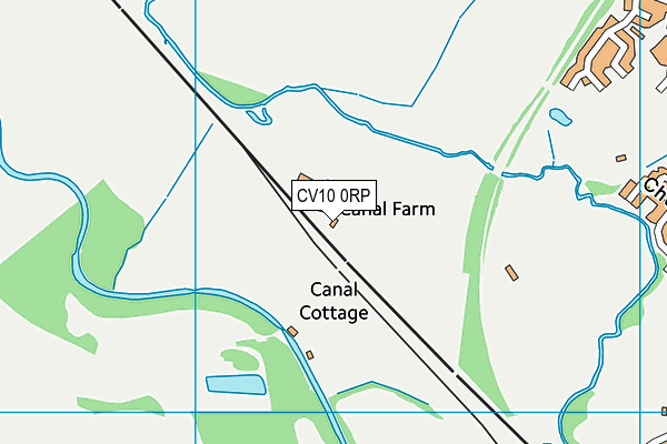 CV10 0RP map - OS VectorMap District (Ordnance Survey)