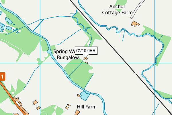 CV10 0RR map - OS VectorMap District (Ordnance Survey)