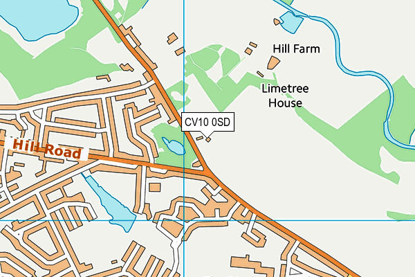 CV10 0SD map - OS VectorMap District (Ordnance Survey)