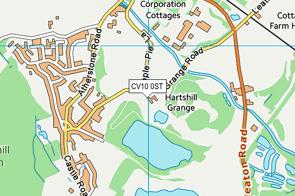 CV10 0ST map - OS VectorMap District (Ordnance Survey)