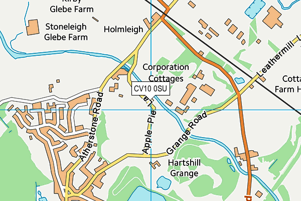 CV10 0SU map - OS VectorMap District (Ordnance Survey)