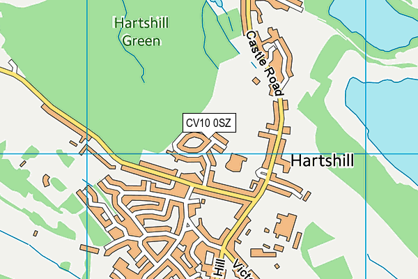 Michael Drayton Junior School map (CV10 0SZ) - OS VectorMap District (Ordnance Survey)
