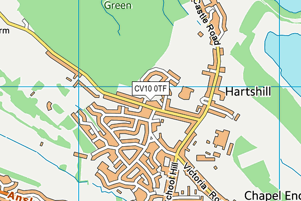 CV10 0TF map - OS VectorMap District (Ordnance Survey)