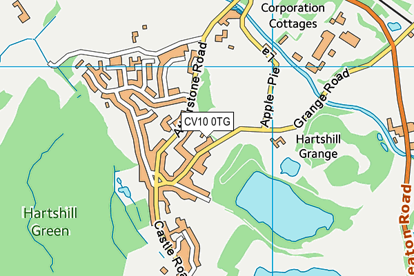 CV10 0TG map - OS VectorMap District (Ordnance Survey)