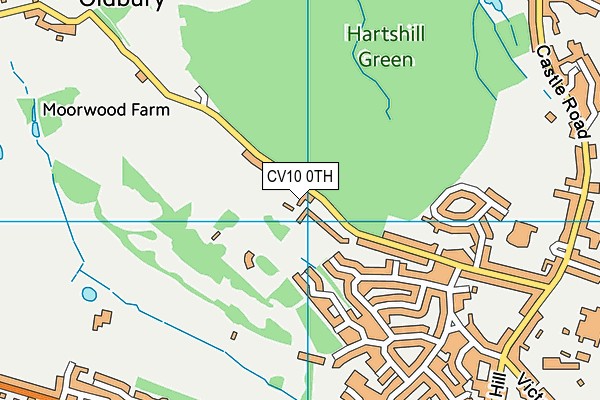 CV10 0TH map - OS VectorMap District (Ordnance Survey)