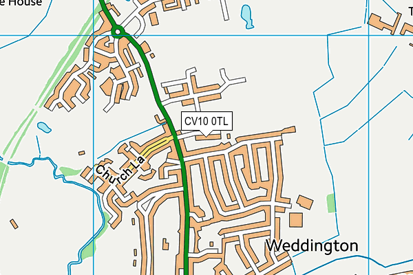 CV10 0TL map - OS VectorMap District (Ordnance Survey)