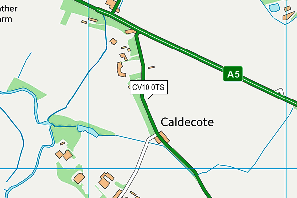 CV10 0TS map - OS VectorMap District (Ordnance Survey)