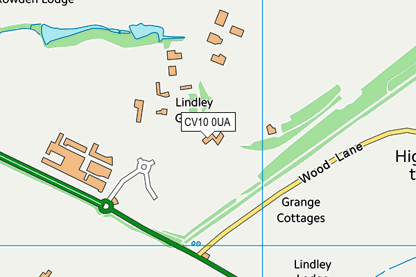 CV10 0UA map - OS VectorMap District (Ordnance Survey)