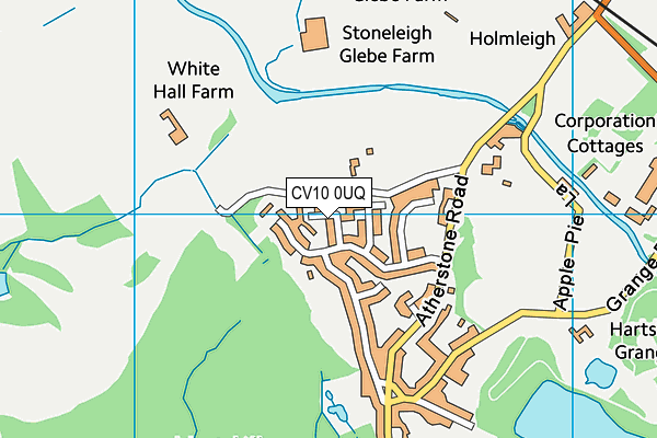 CV10 0UQ map - OS VectorMap District (Ordnance Survey)