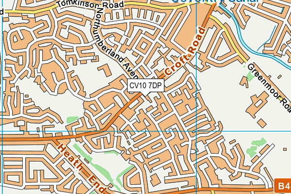 CV10 7DP map - OS VectorMap District (Ordnance Survey)