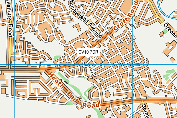 CV10 7DR map - OS VectorMap District (Ordnance Survey)