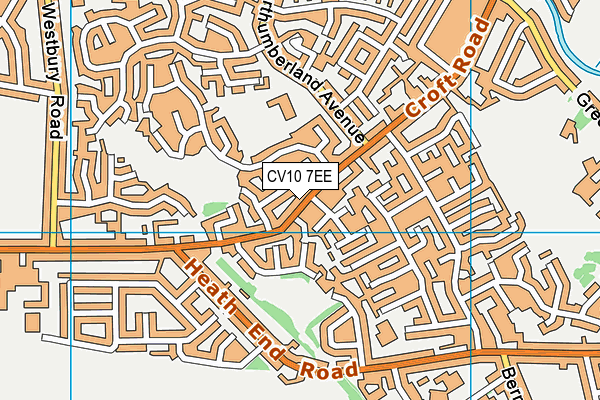 CV10 7EE map - OS VectorMap District (Ordnance Survey)