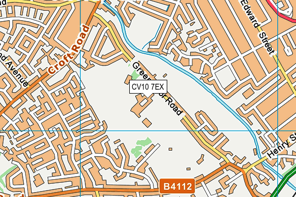 CV10 7EX map - OS VectorMap District (Ordnance Survey)