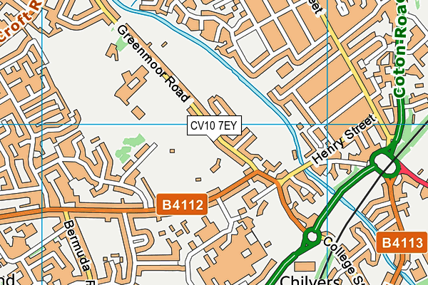 CV10 7EY map - OS VectorMap District (Ordnance Survey)