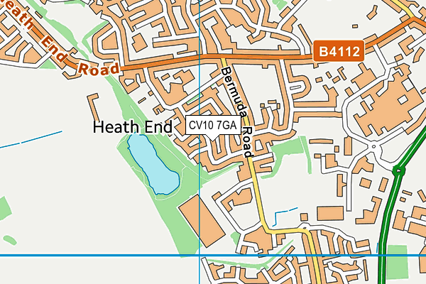 CV10 7GA map - OS VectorMap District (Ordnance Survey)