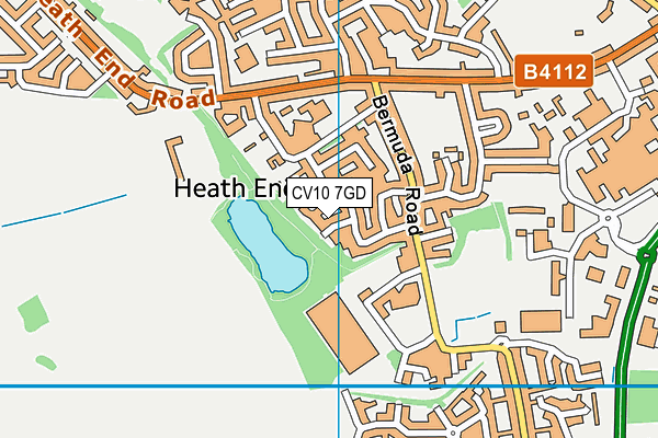 CV10 7GD map - OS VectorMap District (Ordnance Survey)