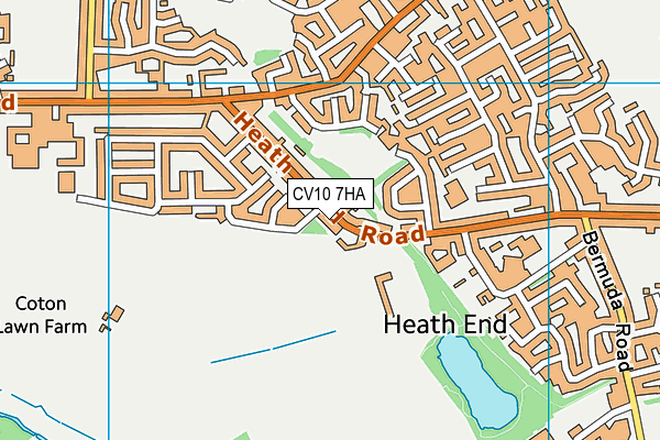 CV10 7HA map - OS VectorMap District (Ordnance Survey)