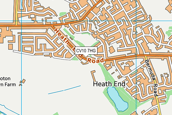 CV10 7HG map - OS VectorMap District (Ordnance Survey)