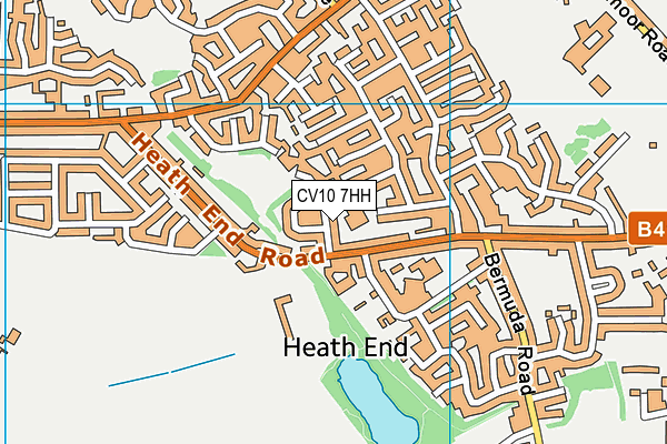 CV10 7HH map - OS VectorMap District (Ordnance Survey)