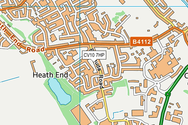 CV10 7HP map - OS VectorMap District (Ordnance Survey)