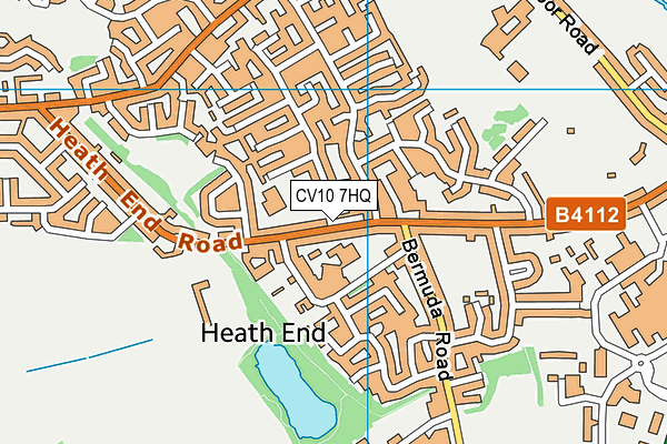 CV10 7HQ map - OS VectorMap District (Ordnance Survey)