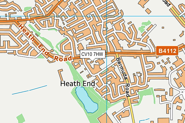 CV10 7HW map - OS VectorMap District (Ordnance Survey)