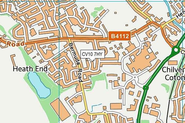 CV10 7HY map - OS VectorMap District (Ordnance Survey)